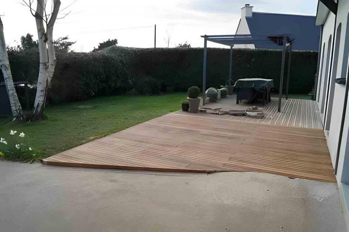 Terrasse en bois composite La Baule-Escoubla